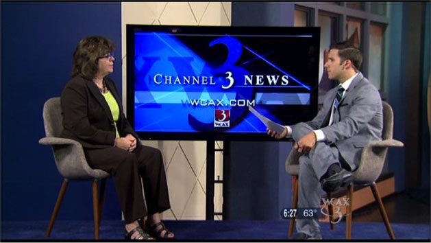 Heidi Clute discusses finances on WCAX TV morning news program