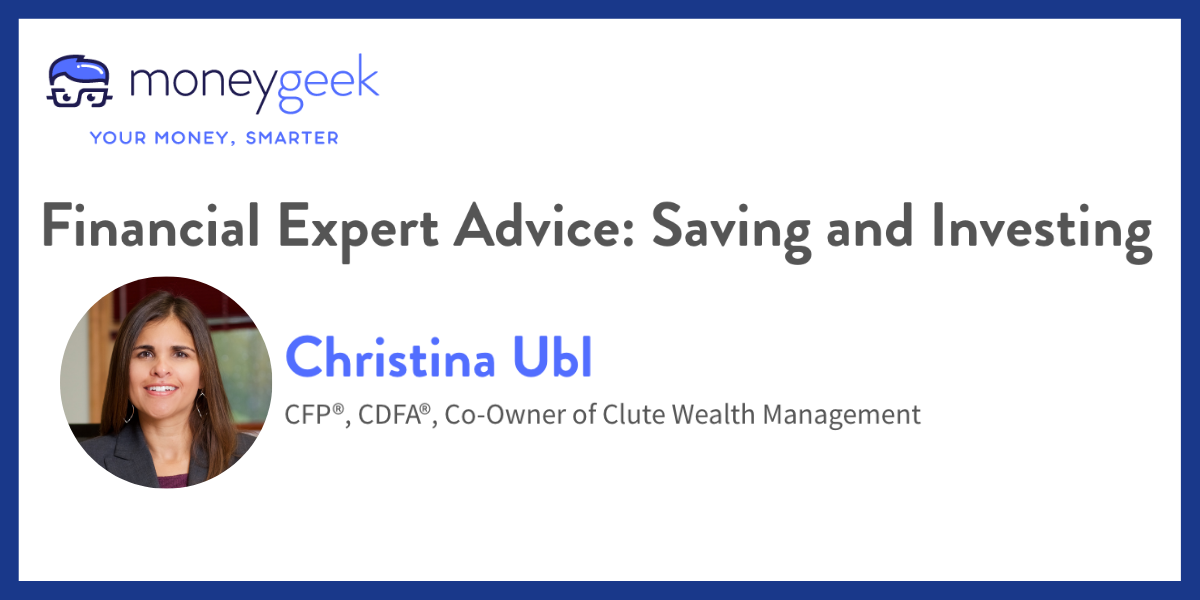 Financial Expert Advice: Saving and Investing, Money Geek logo, Christina Ubl